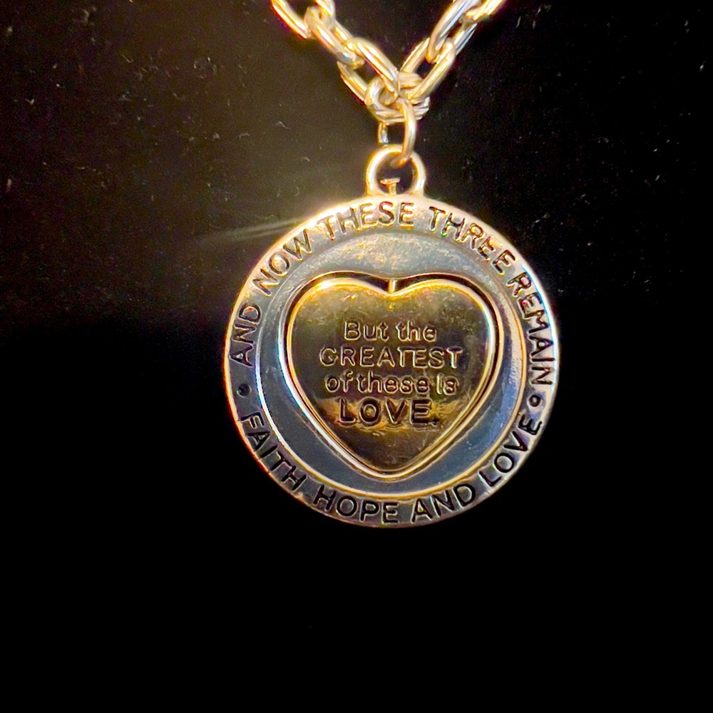 Hand Made chain for love. First Corinthians 13:13